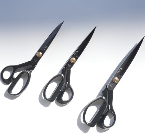 YLaziion Left-Handed 10-Inch Heavy-Duty Fabric Scissors, Tailor Shears