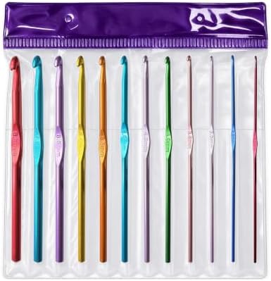 Meikeer 12pcs Crochet Hook Set, 2.0-8.0mm
