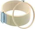 Dijedev 8 Inch Embroidery Hoops, 6PCS, Bamboo Circle Cross Stitch