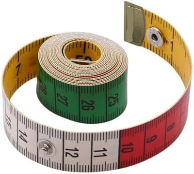 Soft Tape Measure Tailor's Tape With Snap Fasteners Body Measuring