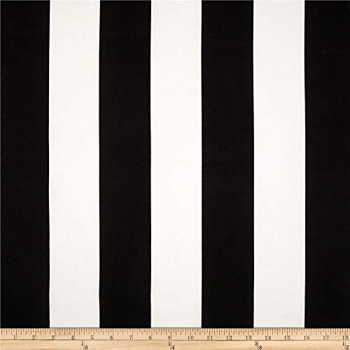 Premier Prints Indoor/Outdoor Vertical Stripe Black, Fabric by the