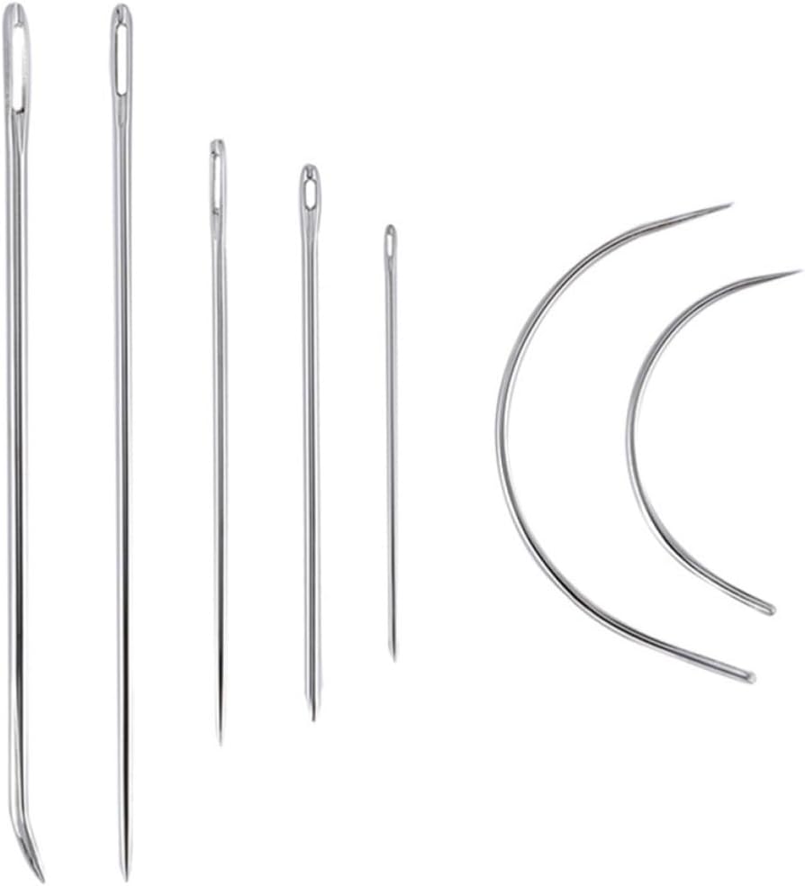 40pcs Repair Tool Kit with Waxed Thread Needles Awl and Thimble Set