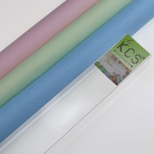 KCS 3 pc of 15" x 18"(38cmx45cm) Counted Cross Stitch Cotton Aida