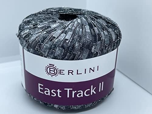 Berlini East Track II Metallic Accent Ladder Ribbon Yarn 50 Gram