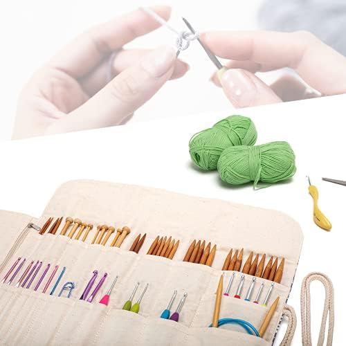 Teamoy Knitting Needle Crochet Hook Case Organizer Holder(up to 11")