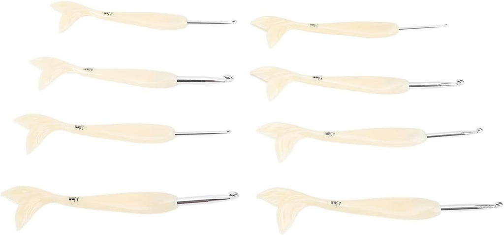 Yechiry Ergonomic Crochet Hook Set for Knitting, 2.5mm to 6.0mm, 8Pcs
