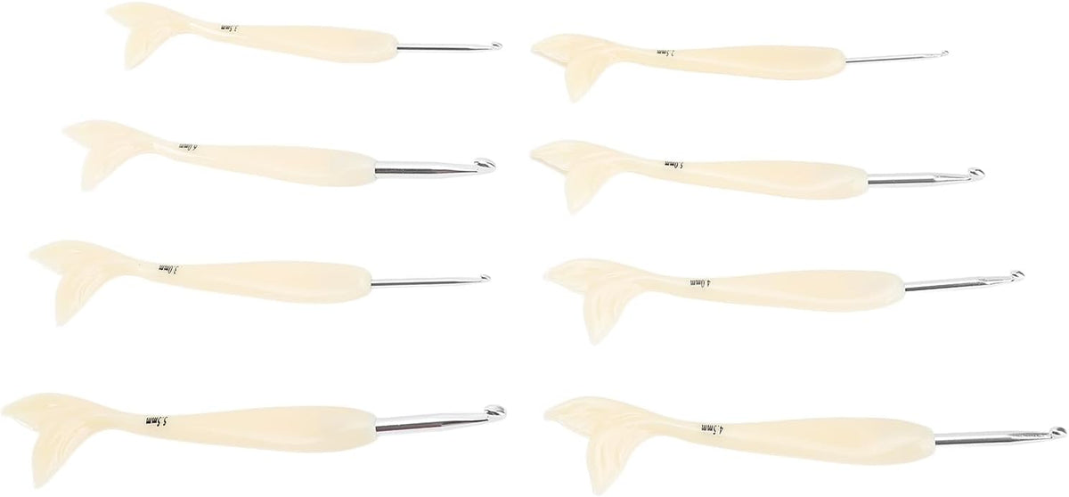 Yechiry Ergonomic Crochet Hook Set for Knitting, 2.5mm to 6.0mm, 8Pcs