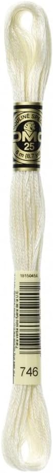 DMC Stranded Cotton Embroidery Thread 746 - per Skein