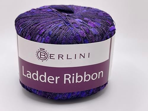 Purple Royale Berlini Ladder Ribbon Yarn #161-50 Grams (1.75 Ounces)