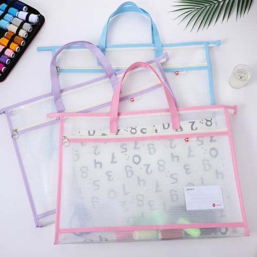 3 Pack Sewing Project Bags, 17.72x12.99 Inches