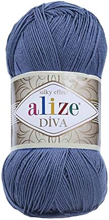 Hand Knitting Yarn 100% Microfiber Acrylic Yarn Alize Diva Silk Effect