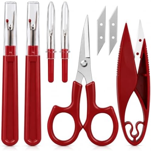 CampTek Seam Ripper, Thread Snips & Scissors Set
