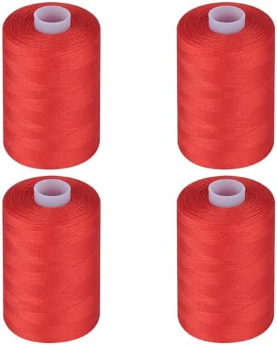 Simthread All Purpose Sewing Thread, 4 Spools Each 1000 Yards of