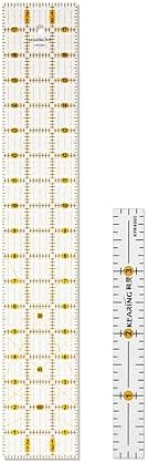 KEARING Clear Acrylic Quilting Ruler Set, 1/2 x 4 and 3 x 18