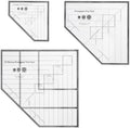 Acrylic Pineapple Block Quilting Ruler Set, Multi-Size Quilt Template