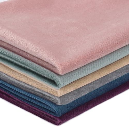 6 PCS 19''×19'' Flannel Fabric Pre-Cut Patchwork Squares Quilting