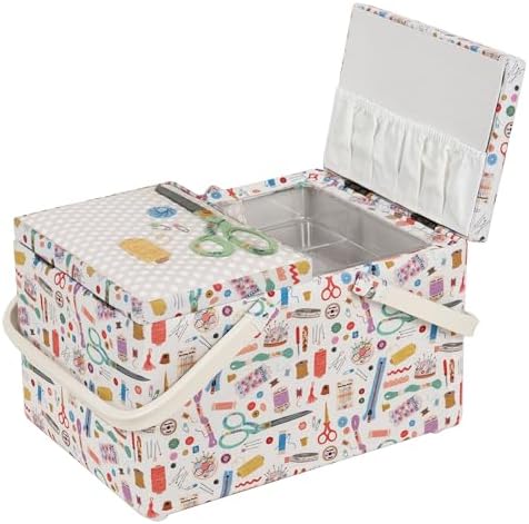 Hobby Gift Large Twin Lid Sewing Box