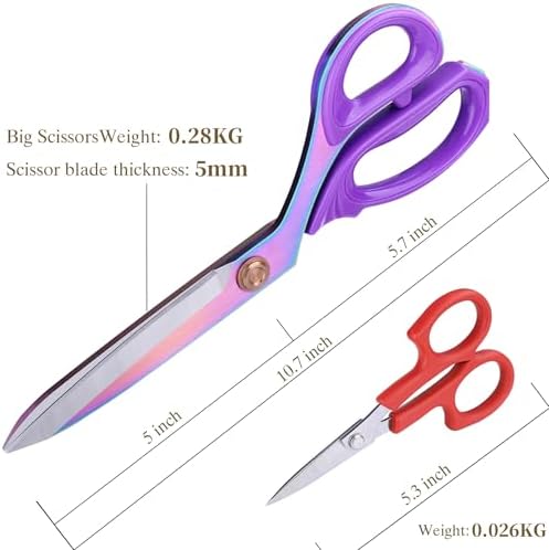 Hui Tong Professional Tailor Scissors 10.5 Inch Ultra Sharp Stainless