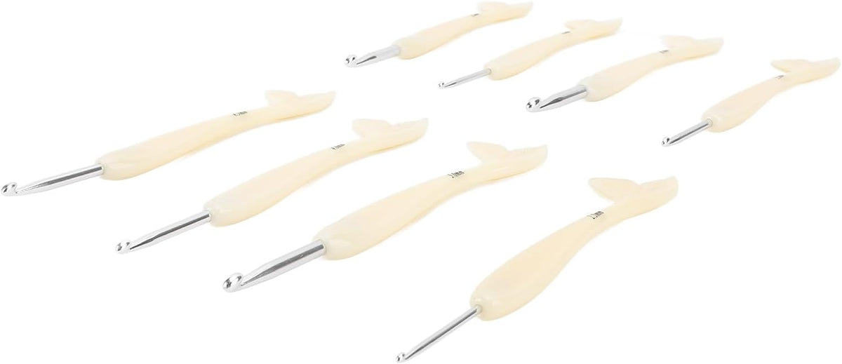 Yechiry Ergonomic Crochet Hook Set for Knitting, 2.5mm to 6.0mm, 8Pcs
