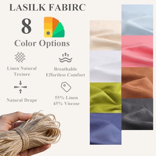 Linen Fabric | Soft, Breathable & Drapable Clothing Fabric | 55%