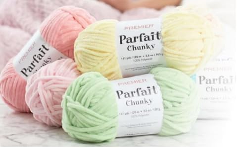 Premier Parfait Chunky Chenille Yarn 3 Pk Bundle with Bella's Crafts