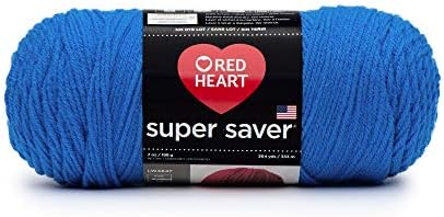 Bulk Buy: Red Heart Super Saver (2-Pack) (Blue, 7 oz Each Skein)
