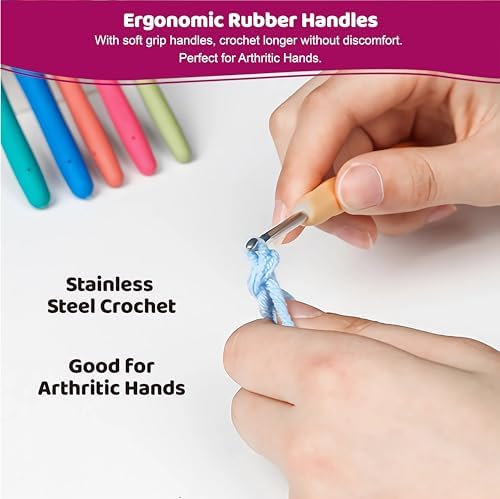 SusggO 96 Pieces Crochet Kit for Beginners Complete Crochet Amigurumi