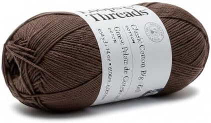 Loops & Threads Classic Cotton Big Ball Solid Yarn for Knitting