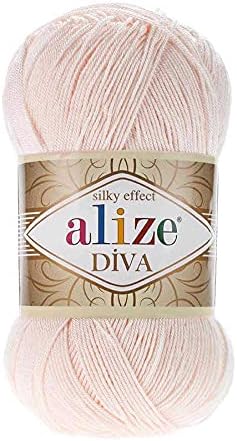 Hand Knitting Yarn 100% Microfiber Acrylic Yarn Alize Diva Silk Effect