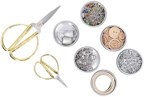 ChiweiJ Complete Wooden Sewing Kit with Iron Sub Boxes, Large Sewing