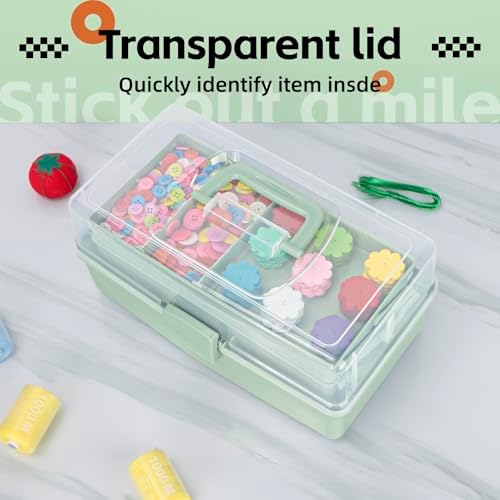 TERGOO 12.5in 3-Layer Multipurpose Craft Organizers and Storage with
