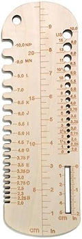 UPTTHOW Sock Ruler Knitting Crochet Size Measurement Hook Gauge