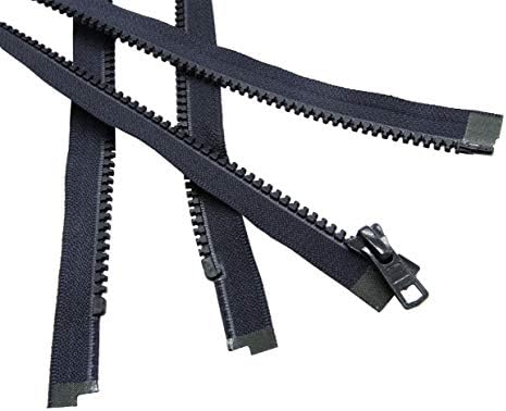 YKK Jacket Vislon Zippers Number #5 Molded Plastic Separating Bottom