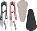2Pcs Multicolor Mini Sewing Scissors Clipper 2Pcs Leather Scissors
