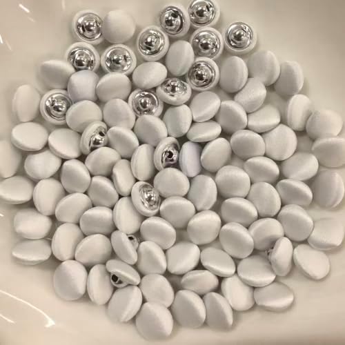 PEPPERLONELY 20PC Metal Shank Fabric Covered Buttons: Bridal &