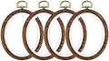 Semetall 4pcs Oval Embroidery Hoops 2.95"x3.74" Inch