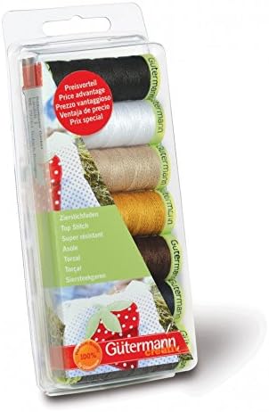 Gutermann Top Stitch Sewing Thread Set 30m - per pack of 7