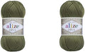 2 skeins Alize Diva Silky Effect 100% Microfiber Acrylic Yarn Thread