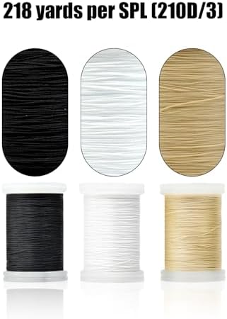 Heavy Duty Upholstery Thread,3 Spools Durable Bonded Nylon Thread