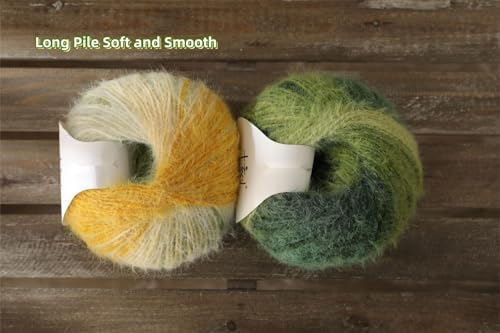 Snowbaby Wool Acrylic Blend Long Pile Yarn,(Worsted) Luxurious Fuzzy