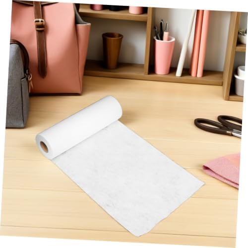 White Single Sided Iron on Fusible Interfacing Roll for Sewing
