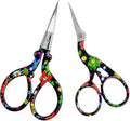 AQUEENLY Embroidery Scissors Vintage 2 Pcs Stainless Steel Stork