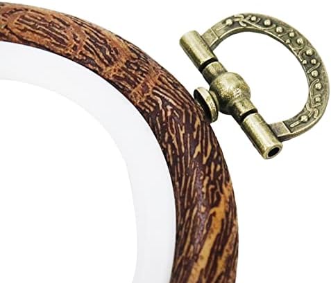 Semetall 4pcs Oval Embroidery Hoops 2.95"x3.74" Inch