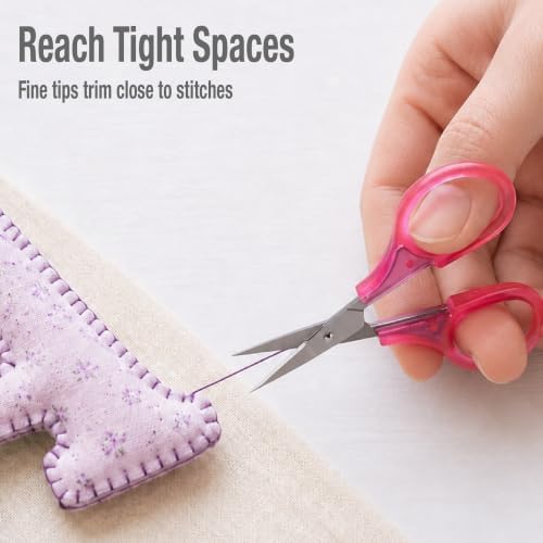 Beaditive Mini Craft Scissors Set (2-pc) - Portable 3.25" Small Detail