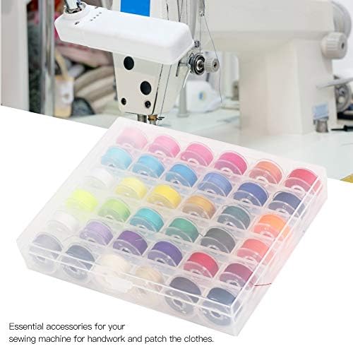 Semme Sewing Thread Set with Bobbins, 36-Grid Storage Case