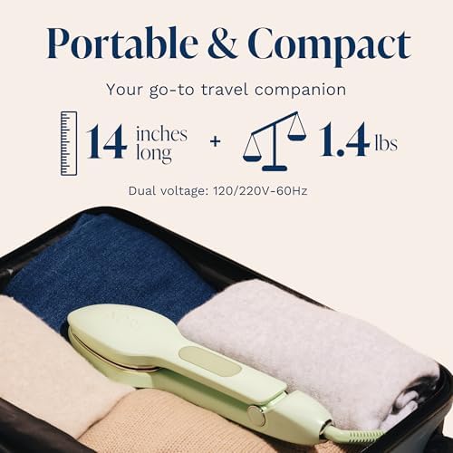 Nori Press Travel Steam Iron - Handheld Iron With 6 Fabric Settings