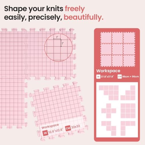 Opstin Extra-Thick Blocking Mats with T-Pins – 9 Pack