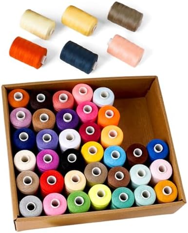 42 Spools All Purpose Sewing Thread 1000 Yards, Bobbin Polyester