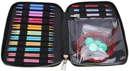 Aramox Interchangeable Circular Knitting Needles Set, 13 Pairs
