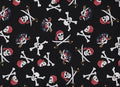 FlashPhoenix Quality Sewing Fabric – Pirate Skulls, Crossbones, Swords